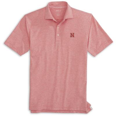 Nebraska Johnnie-O Lyndon Polo RED