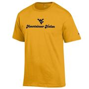  West Virginia Champion Women's Script Mountaineers Nation Tee