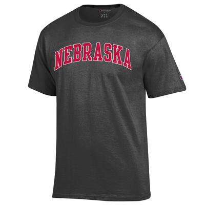 Nebraska Champion Arch Tee GRANITE_HTHR