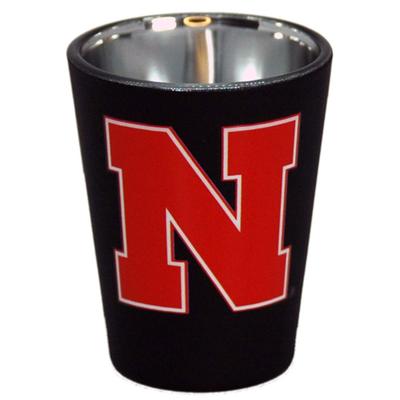Nebraska 2 oz N Logo Matte Shot Glass