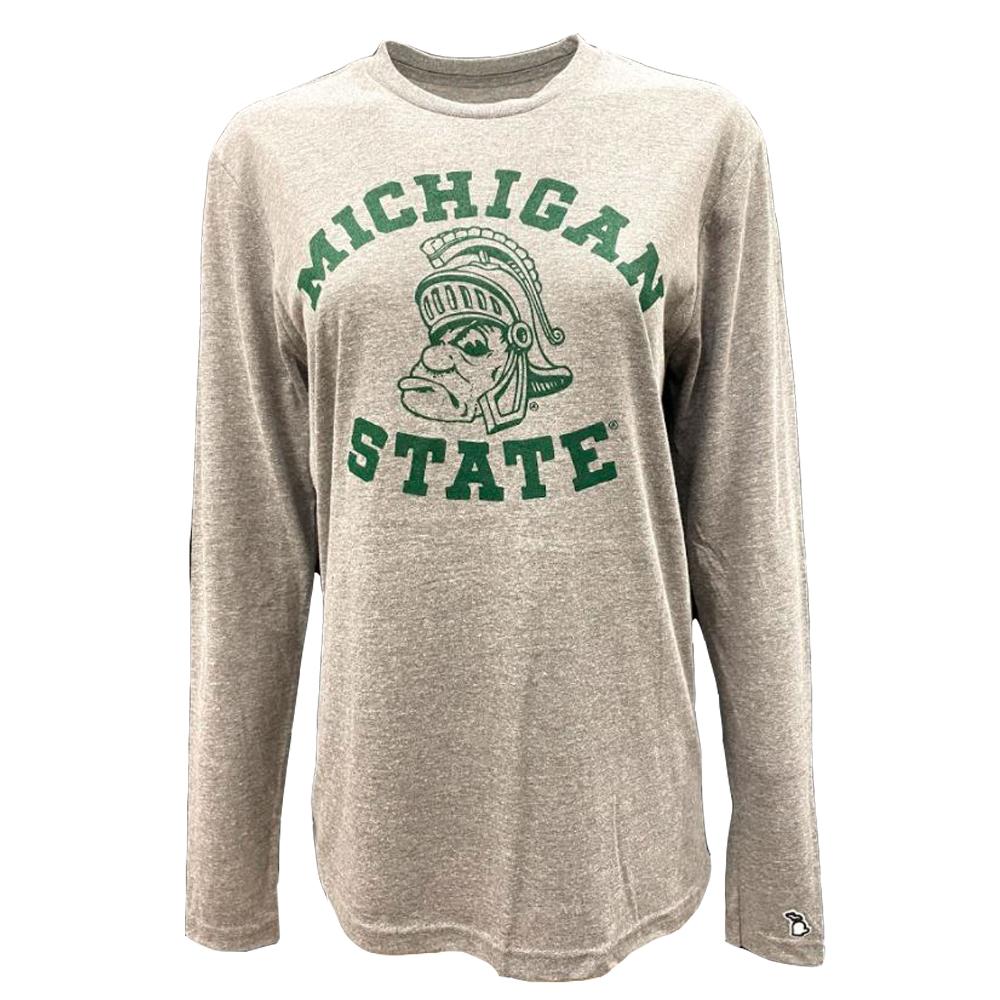 Spartans Michigan State Mitten Gruff Sparty Long Sleeve Tee Alumni Hall