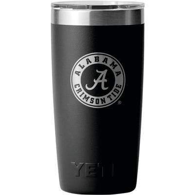 Bama | Alabama Yeti 30oz Black Powder Coated Rambler | Alumni Hall