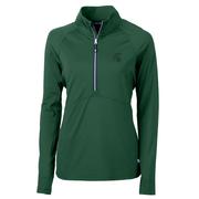  Michigan State Cutter & Buck Adapt Eco Half Zip Pullover