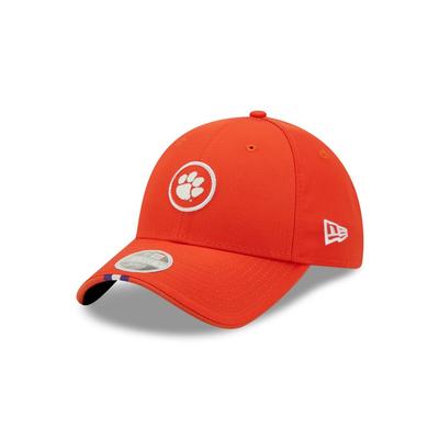 Clemson New Era Women's Sleek Logo Circle Patch Adjustable Hat