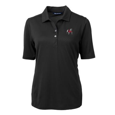 Georgia Women's Cutter and Buck Virtue Ecopique Polo BLACK