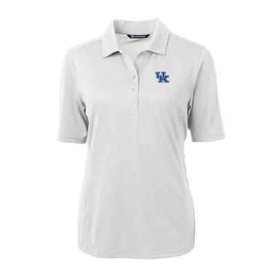 Kentucky Women's Cutter and Buck Virtue Ecopique Polo WHITE