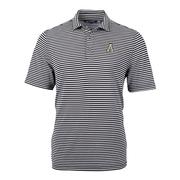  Appalachian State Cutter & Buck Striped Virtue Eco Pique Polo