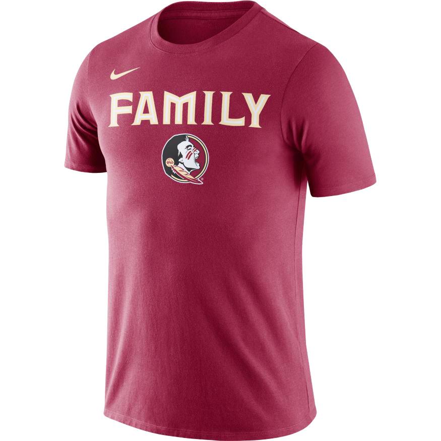 FSU Florida State Family Nike Short Sleeve Tee Alumni Hall