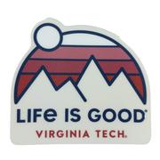  Virginia Tech Life Is Good Mountain Decal