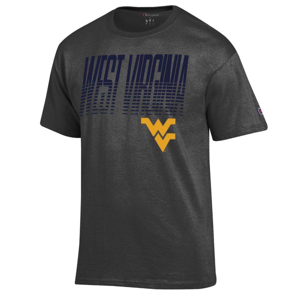 WVU | West Virginia Champion Men's Wordmark Fade Tee | Alumni Hall