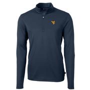  West Virginia Cutter & Buck Virtue Eco Pique Quarter Zip