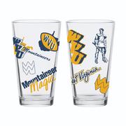  West Virginia 16 Oz Vault Medley Pint Glass