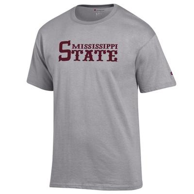 Mississippi State Champion Baseball Font Tee