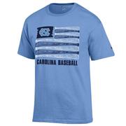  Unc Champion Baseball Flag Tee