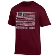  Mississippi State Champion Men's Baseball Flag Tee