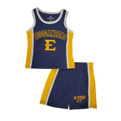 ETSU Colosseum Toddler Do Right Jersey Tank and Short Set