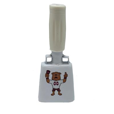 Mississippi State White Young Bully Logo Cowbell