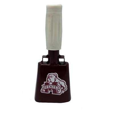 Mississippi State Maroon M Dog Logo Cowbell