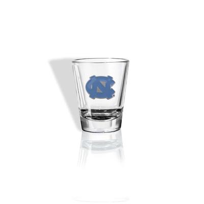 UNC 2 Oz Blue Logo Round Shot Glass