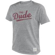  Mississippi State Retro Brand The Dude Script Streaky Tee