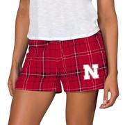  Nebraska College Concepts Women's Ultimate Flannel Shorts