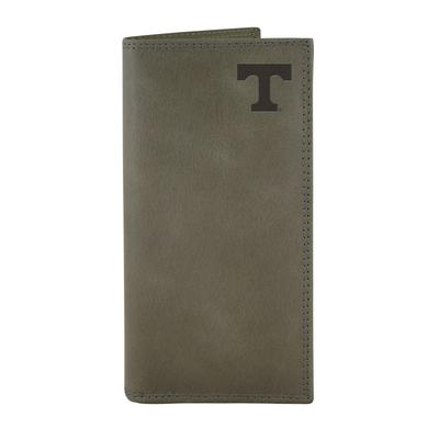 Tennessee Zep-Pro Grey Leather Embossed Roper Wallet