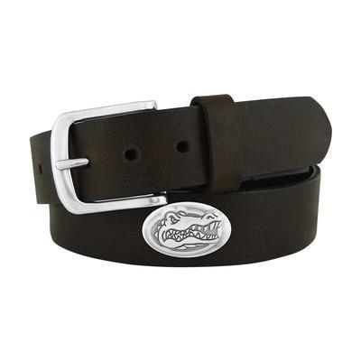 Florida Zep-Pro Brown Leather Concho Belt