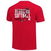  Nebraska Home Run Softball Short Sleeve Tee