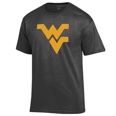 West Virginia Champion Giant Logo Tee GRANITE_HTHR