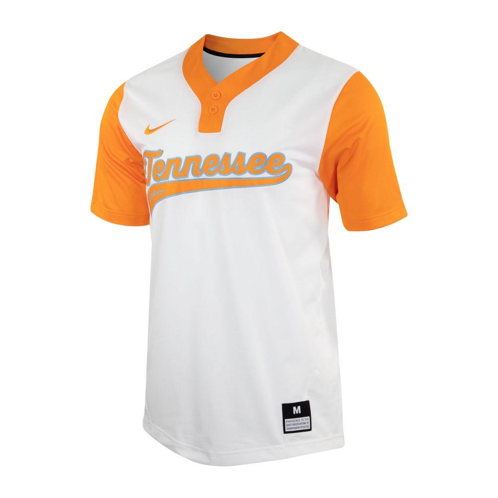 Men's Nike Tennessee Orange Tennessee Volunteers Replica Full-Button Baseball  Jersey