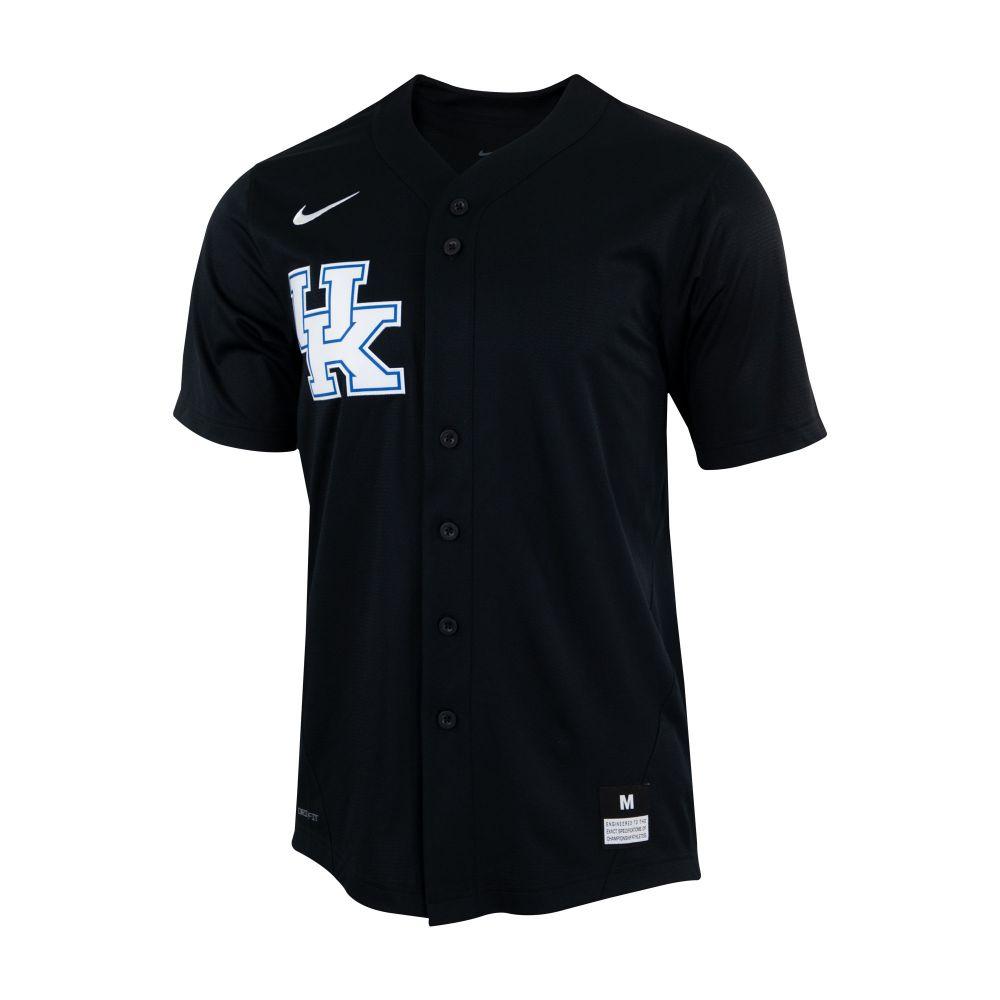 Cats, Kentucky Nike Replica Black Baseball Jersey