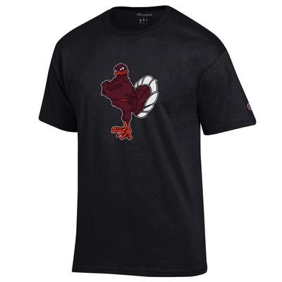 Virginia Tech Champion Giant Hokie Logo Tee BLACK