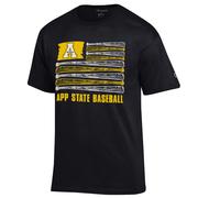  Appalachian State Champion Men's Baseball Flag Tee