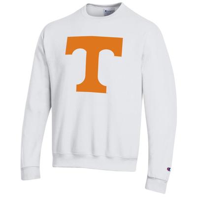 Tennessee Champion Giant Power T Crew Sweatshirt WHITE