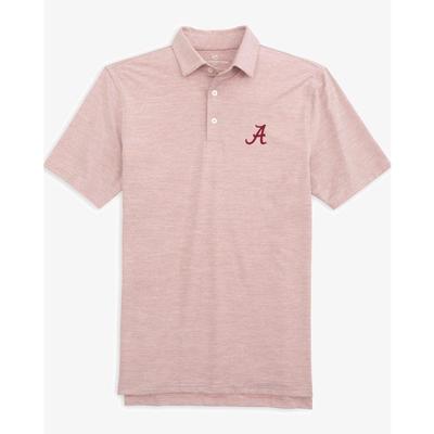 Alabama Southern Tide Driver Space Dye Performance Polo CRIMSON