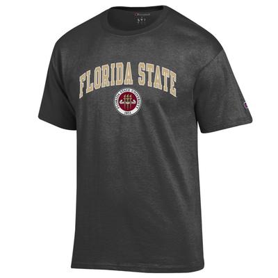 Florida State Champion College Seal Tee GRANITE_HTHR