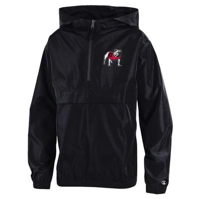 Georgia Champion YOUTH Pack and Go Pullover BLACK