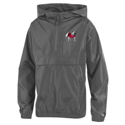 Georgia Champion YOUTH Pack and Go Pullover GRAPHITE