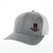  Mississippi State Legacy Mid- Pro Off- Set Embroidered Logo Trucker Hat