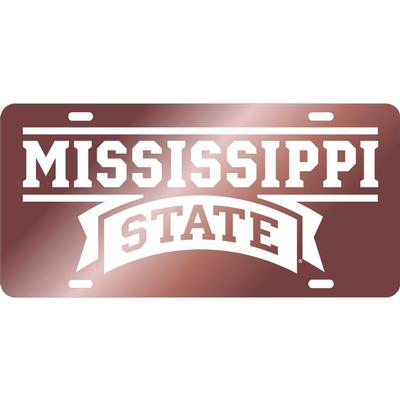 Mississippi State Reflective Wordmark License Plate