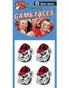  Georgia Bulldog Water Based Face Tattoos