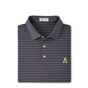  Appalachian State Peter Millar Crafty Stripe Performance Polo