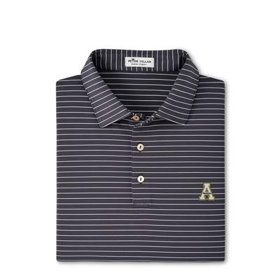 Appalachian State Peter Millar Crafty Stripe Performance Polo