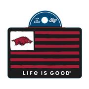  Arkansas Life Is Good Flag Decal