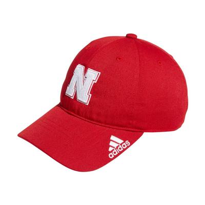 Nebraska Adidas Slouch Adjustable Hat