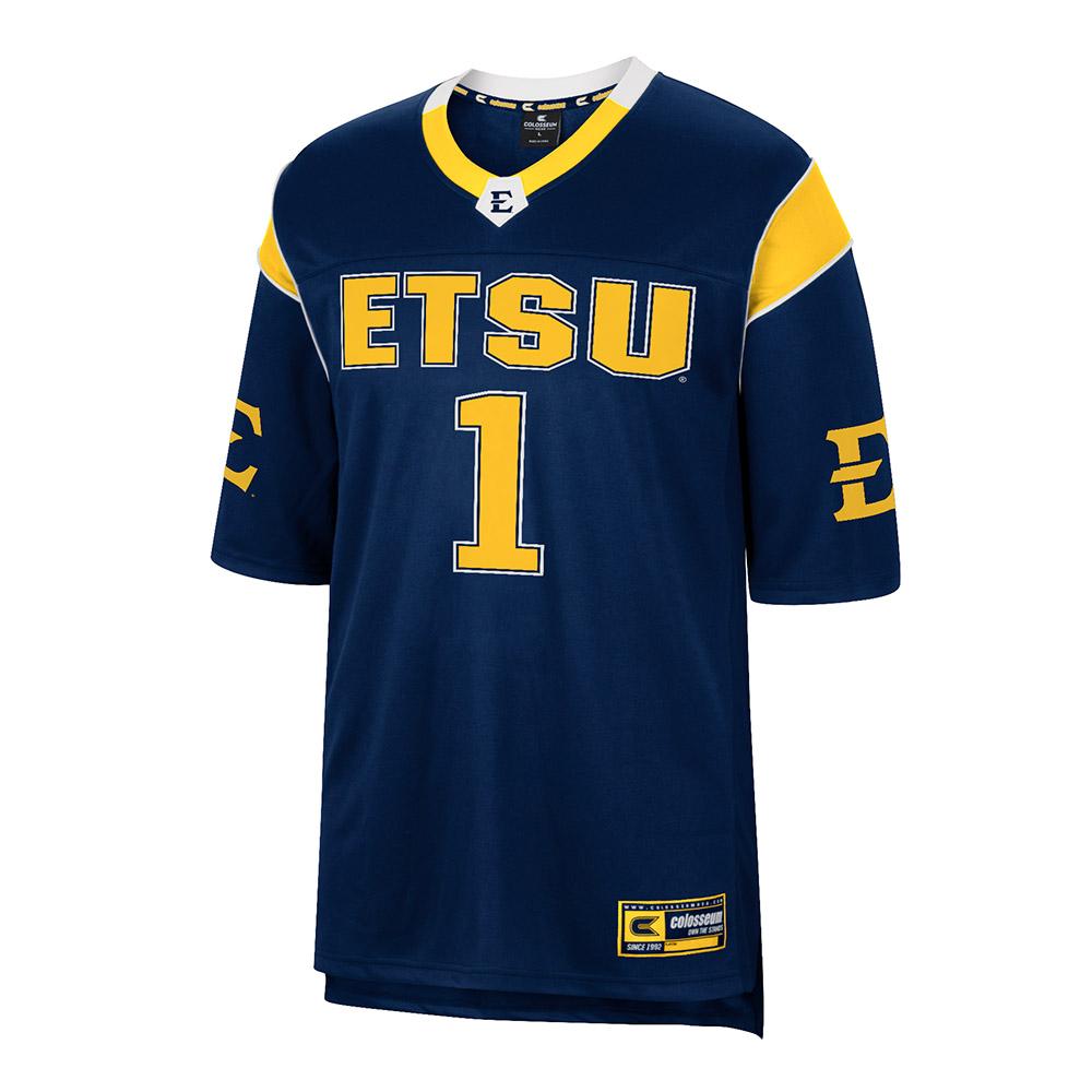 Homefield ETSU Bucs Football Script Long Sleeve XXL / Navy