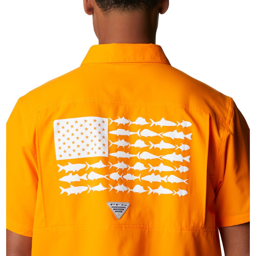 Columbia Men's PFG Tennessee Orange Volunteers Slack Tide Camp Button-Up  Shirt