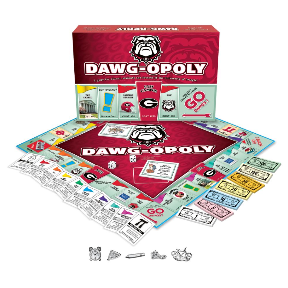 Dawgopoly University Of Georgia Bulldogs Board Game Complete