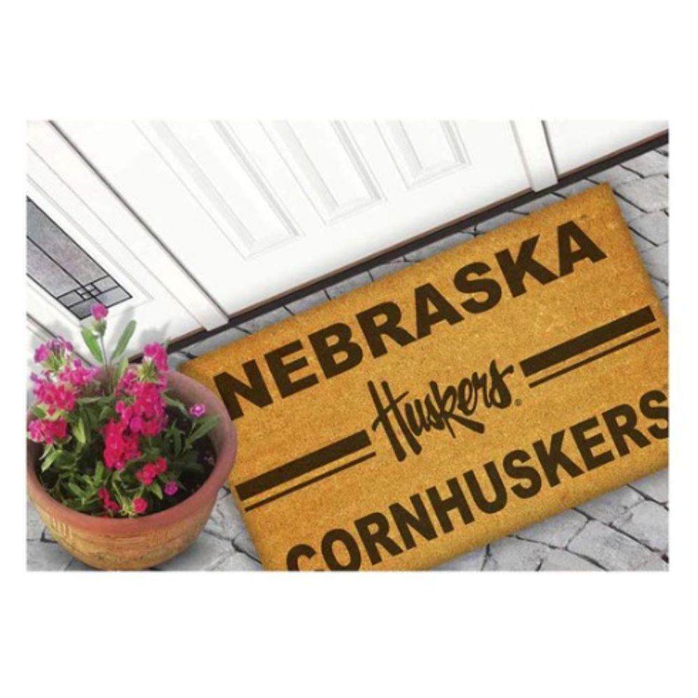 Huskers, Nebraska 18 X 30 Coir Doormat