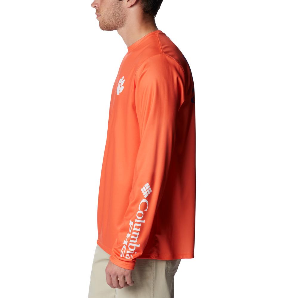 Men's Columbia Orange Clemson Tigers Terminal Tackle Omni-Shade T-Shirt